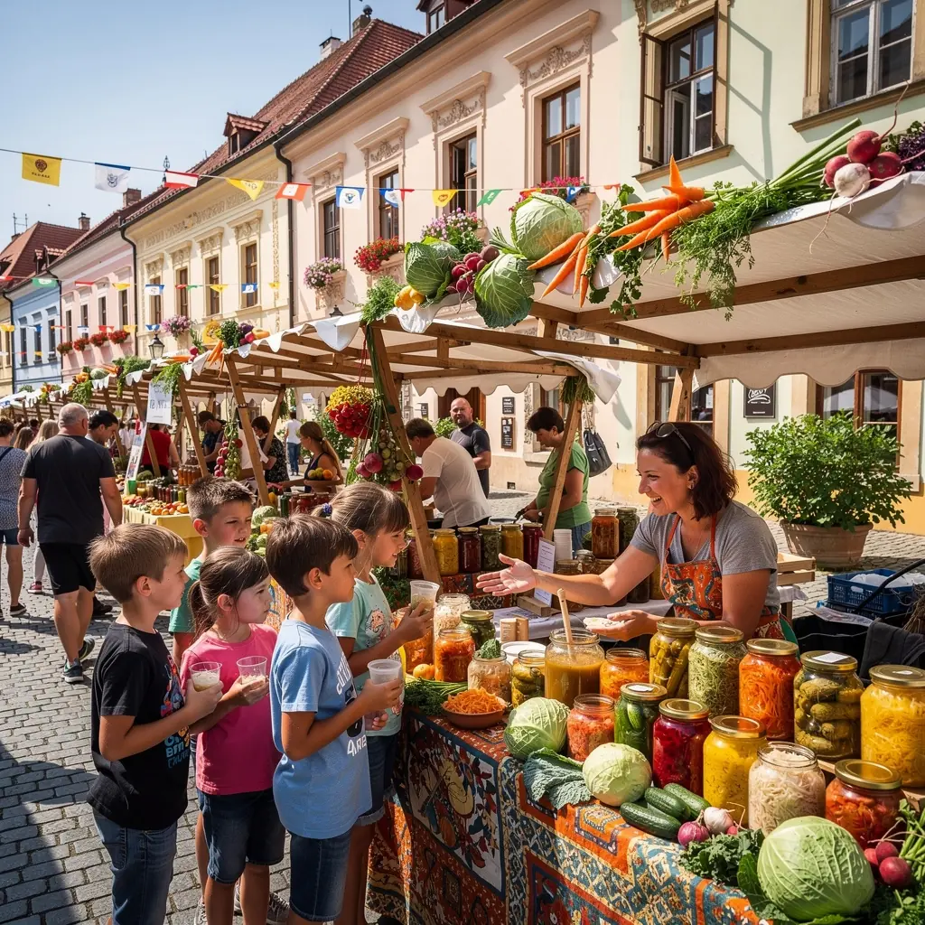 Čerstvě vyrobené kysané zelí v keramické misce