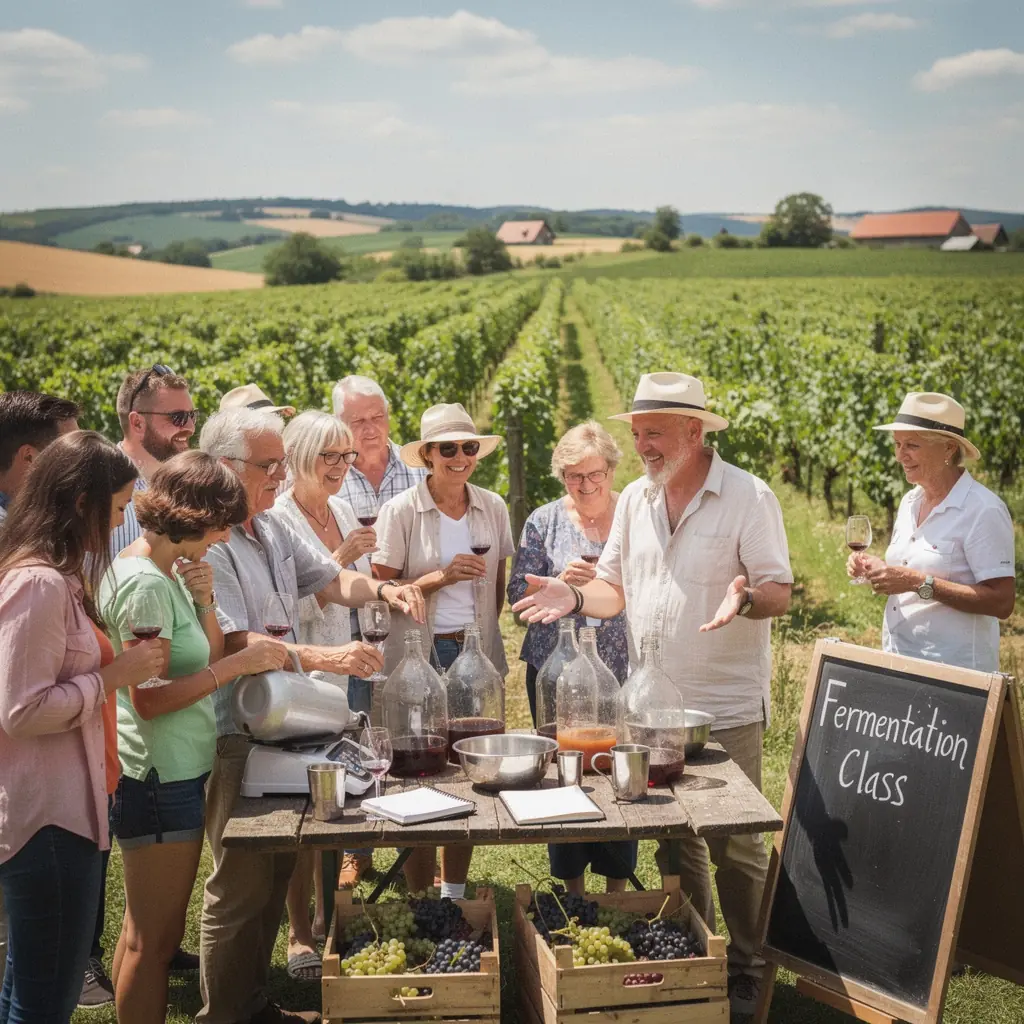 Sklenice nakládané zeleniny na dřevěném stole