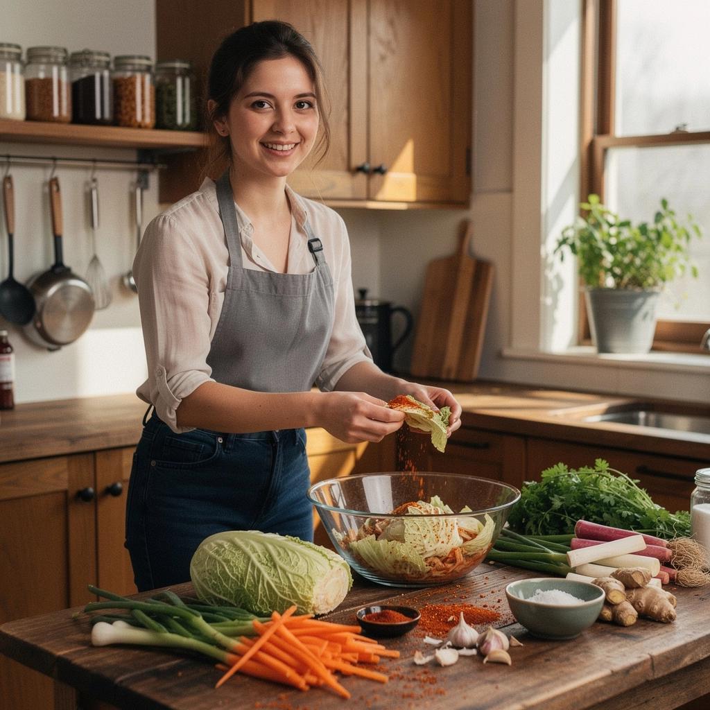 Zelí a mrkev připravené k fermentaci v míse